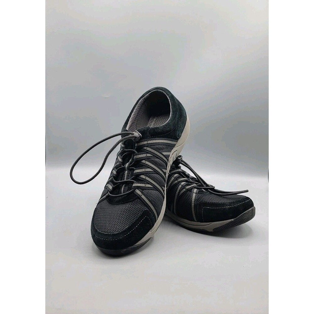 Dansko Women Honor Lace Up Black Athletic Shoe Size 11.5